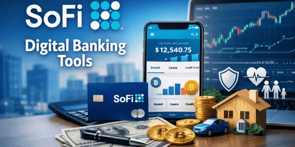 SoFi Digital Banking Tools — Modern Online Banking, Loans, Investing & Insurance Solutions