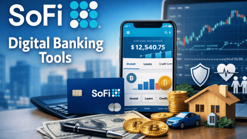 SoFi Digital Banking Tools — Modern Online Banking, Loans, Investing & Insurance Solutions
